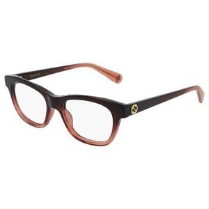 Gucci Women Eyeglasses GG0372o-006 Brown Gradient Frame / Demo Lenses